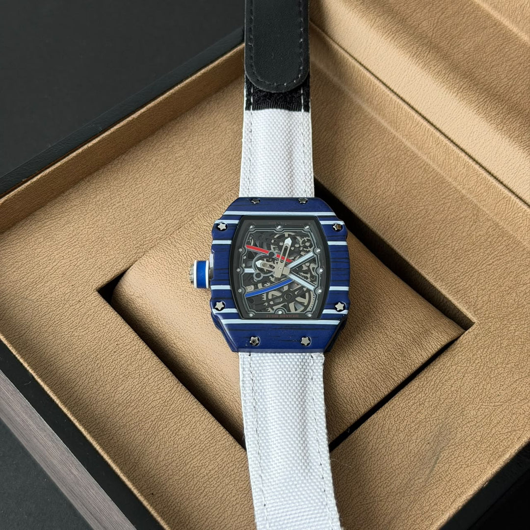 Richard Mille RM 67-02 Skeleton – Blue &amp; White Edition - Giiz store
