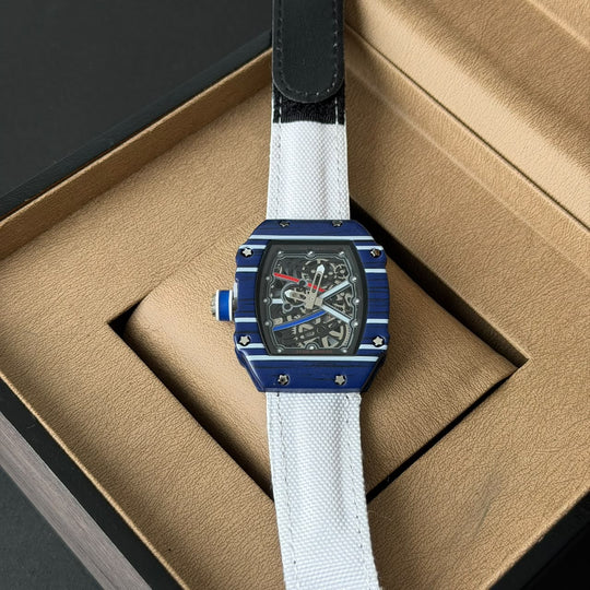 Richard Mille RM 67-02 Skeleton – Blue &amp; White Edition - Giiz store