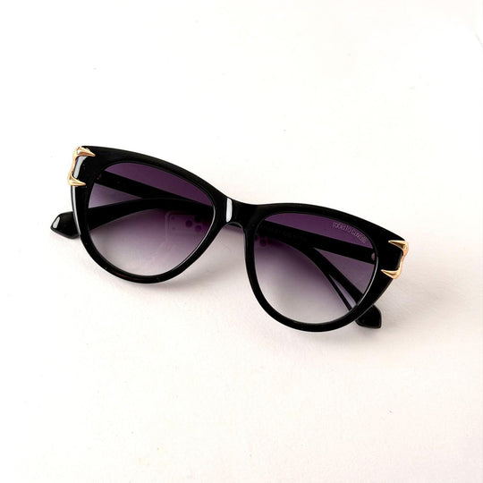 Roberto Cavalli Cat-Eye – Black &amp; Gold - Giiz store