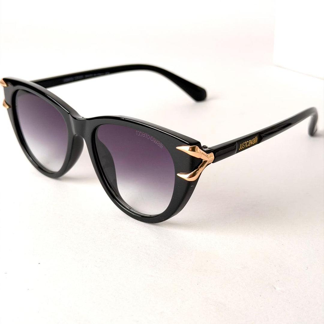 Roberto Cavalli Cat-Eye – Black & Gold - Giiz store
