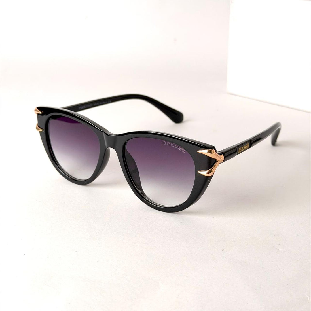 Roberto Cavalli Cat-Eye – Black &amp; Gold - Giiz store