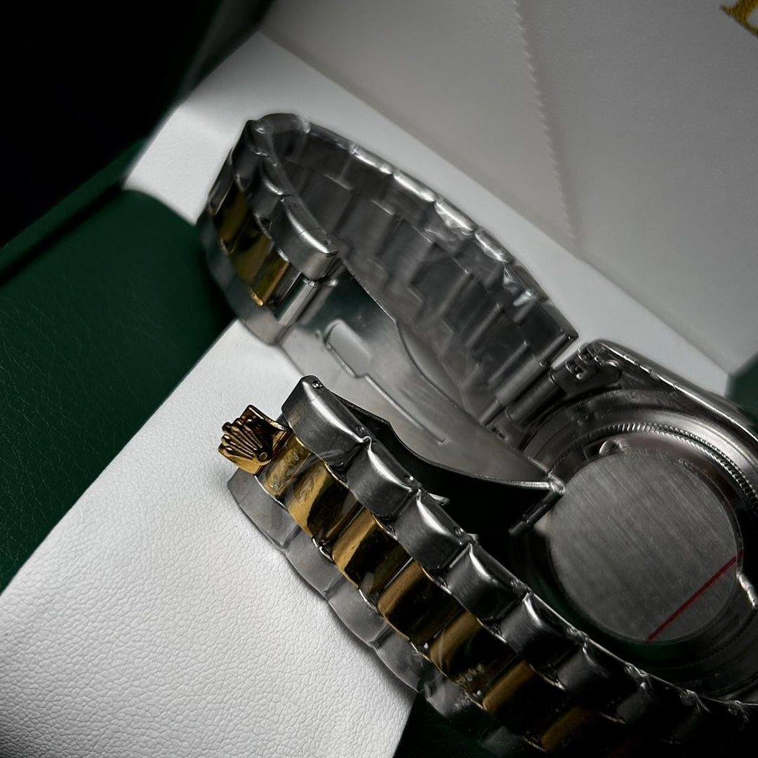 Rolex Date Just Arabic Style For Him - Two Tone Silver Dial - Giiz store