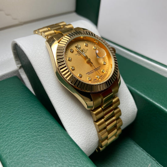 Rolex Date Just Diamond for Her - Gold Tone - Giiz store