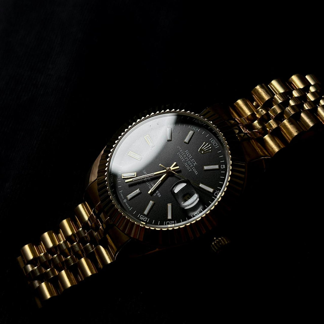 Rolex Date Just For Him – Golden Black - Giiz store