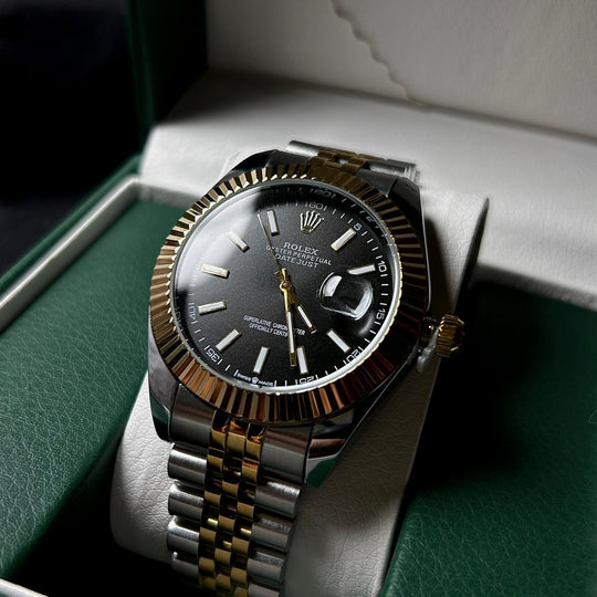 Rolex Date Just For Him – Two Tone Black - Giiz store
