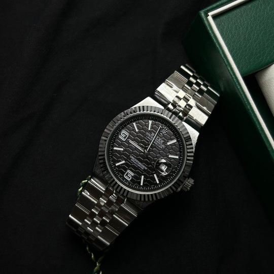 Rolex Datejust 41 Automatic For Him - Silver Black - Giiz store