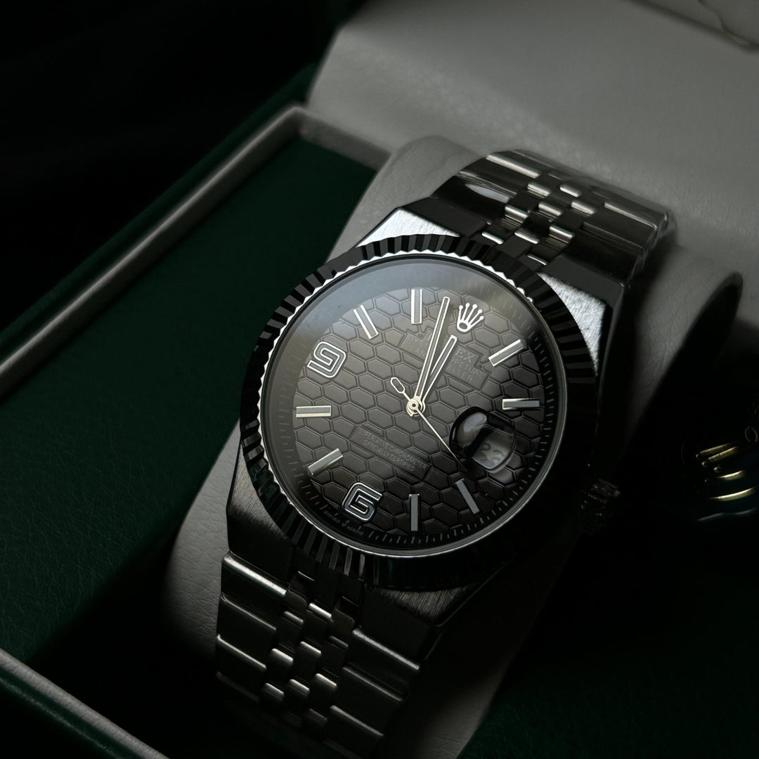 Rolex Datejust 41 Automatic For Him - Silver Black - Giiz store