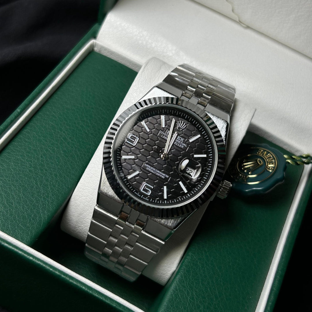 Rolex Datejust 41 Automatic For Him - Silver Black - Giiz store
