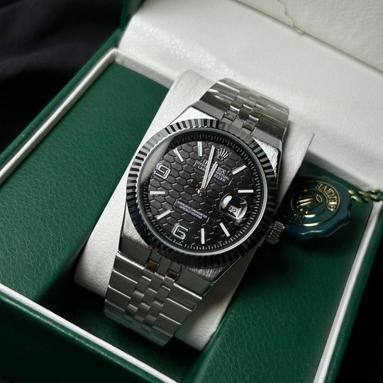 Rolex Datejust 41 Automatic For Him - Silver Black - Giiz store