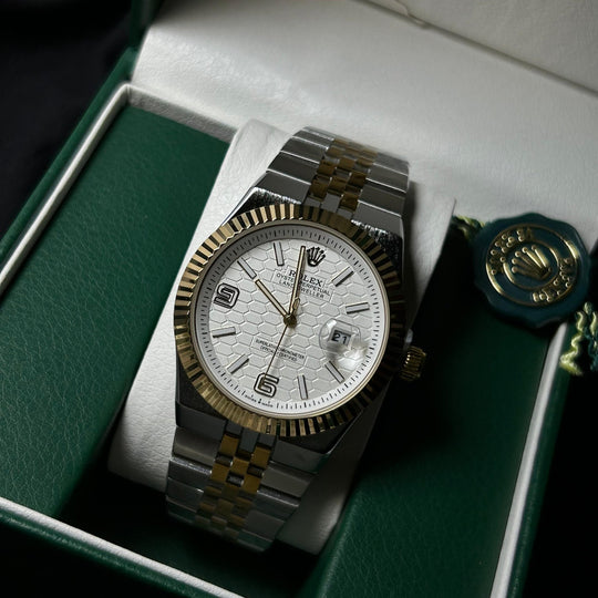 Rolex Datejust 41 Automatic For Him - Two Tone Golden White - Giiz store