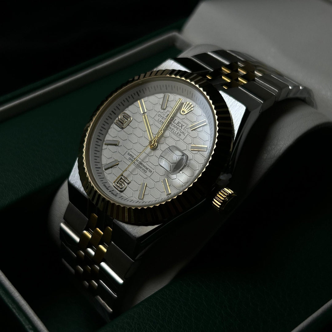 Rolex Datejust 41 Automatic For Him - Two Tone Golden White - Giiz store