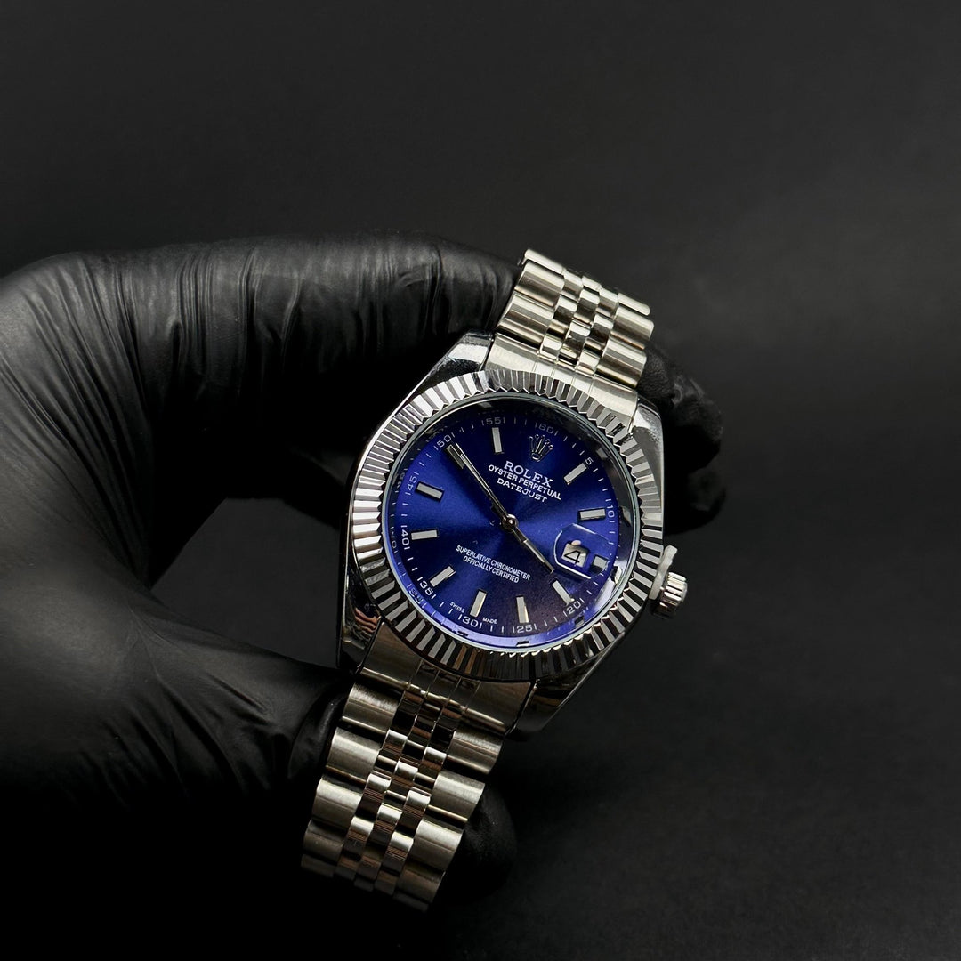 Rolex Datejust For Him – Blue & Silver - Giiz store