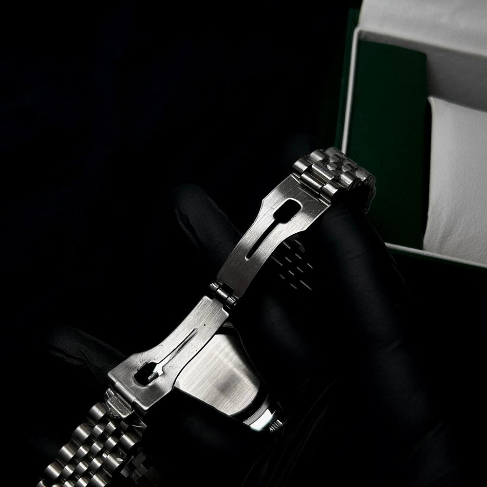 Rolex Day Date Arabic Style For Him - Silver Blue - Giiz store