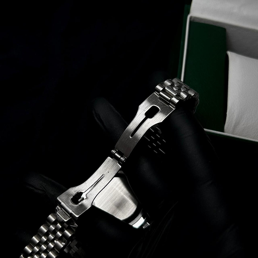 Rolex Day Date Arabic Style For Him - Silver Blue - Giiz store