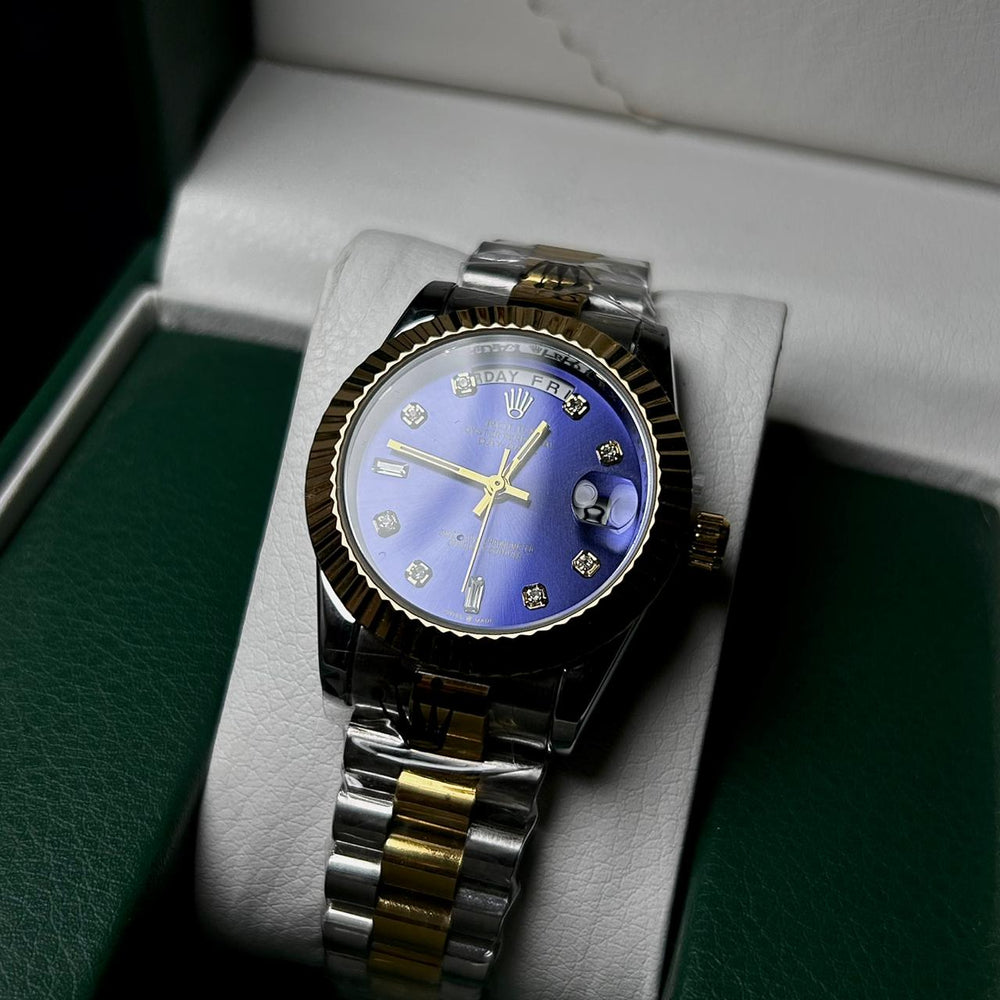 Rolex Diamond Day Date For Her - Two Tone Purple - Giiz store