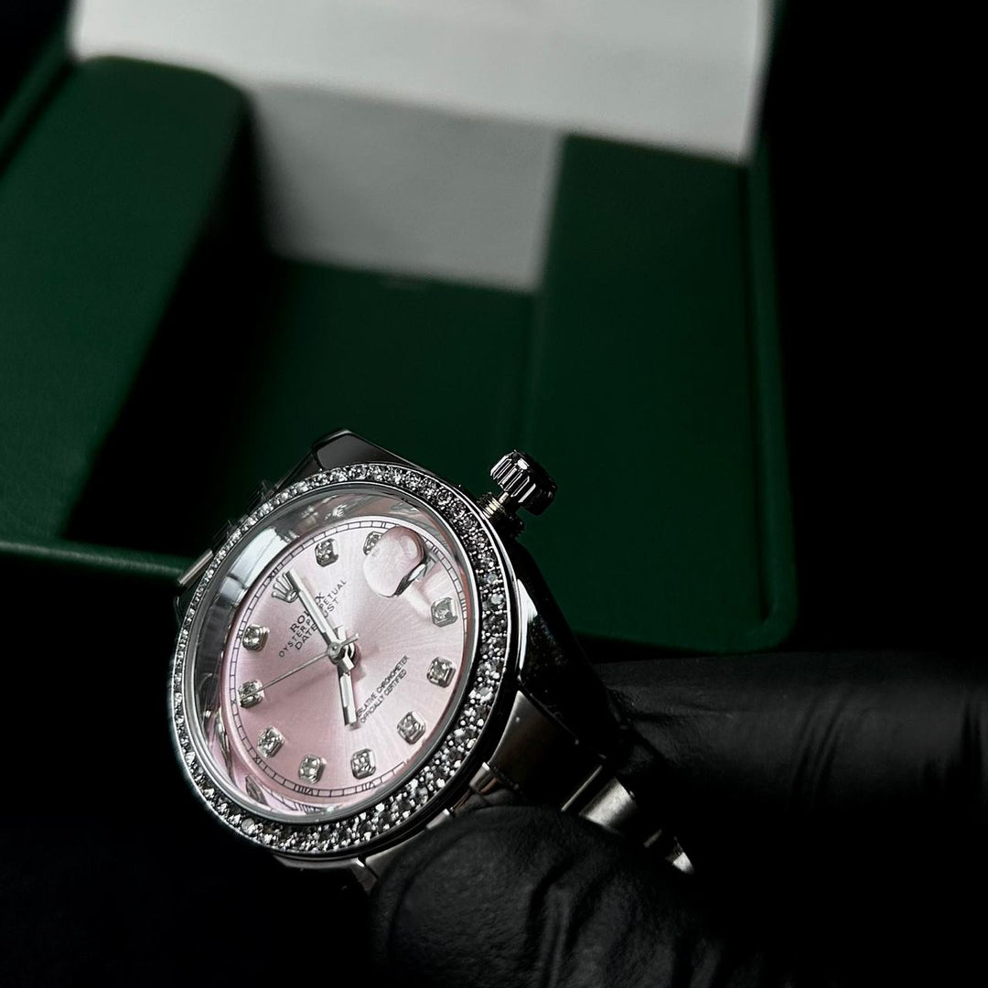 Rolex Full Diamond Date Just &
