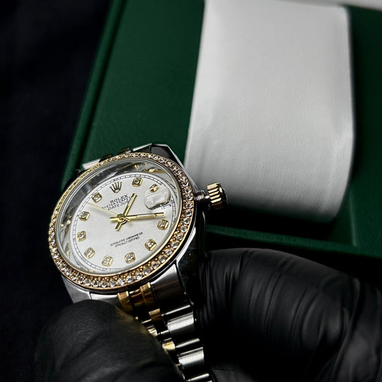 Rolex Full Diamond Date Just &