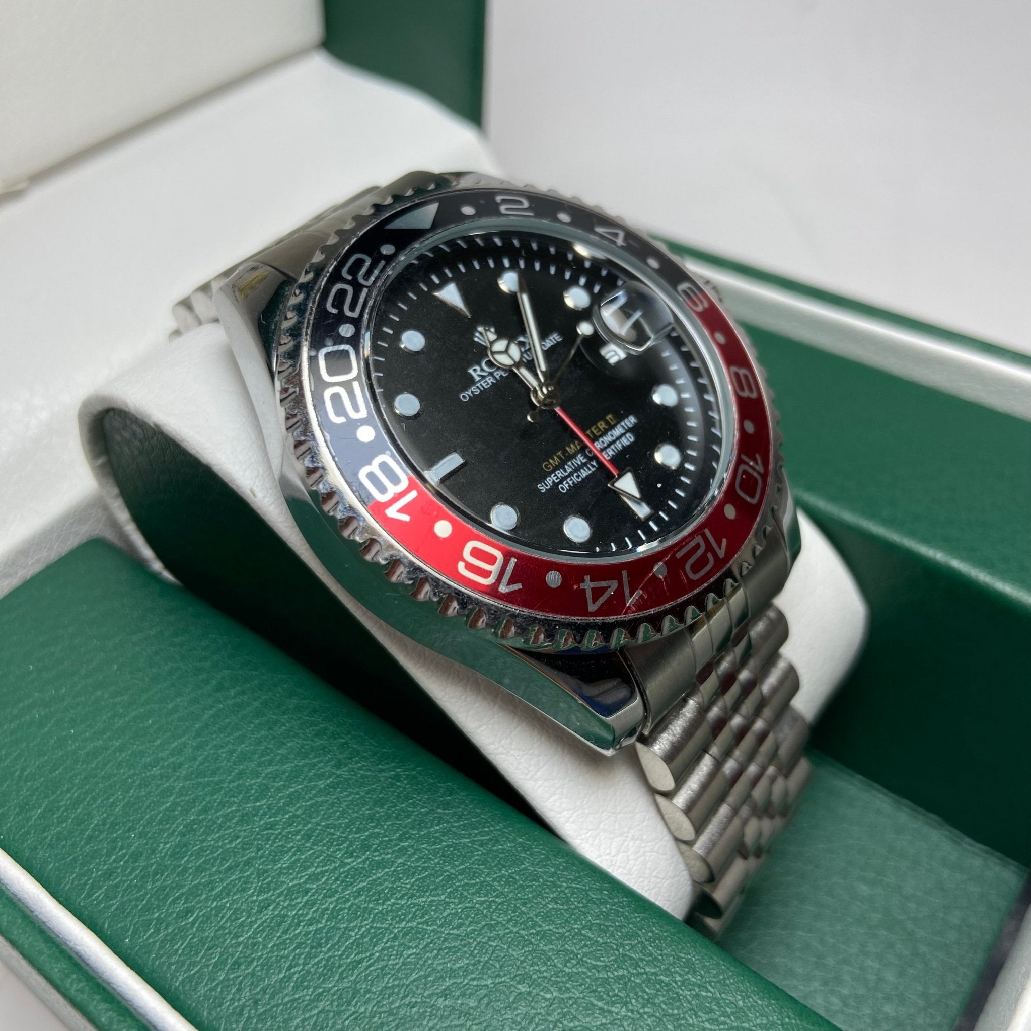 Rolex GMT MASTER II For Him - Black and Red Bezel - Giiz store