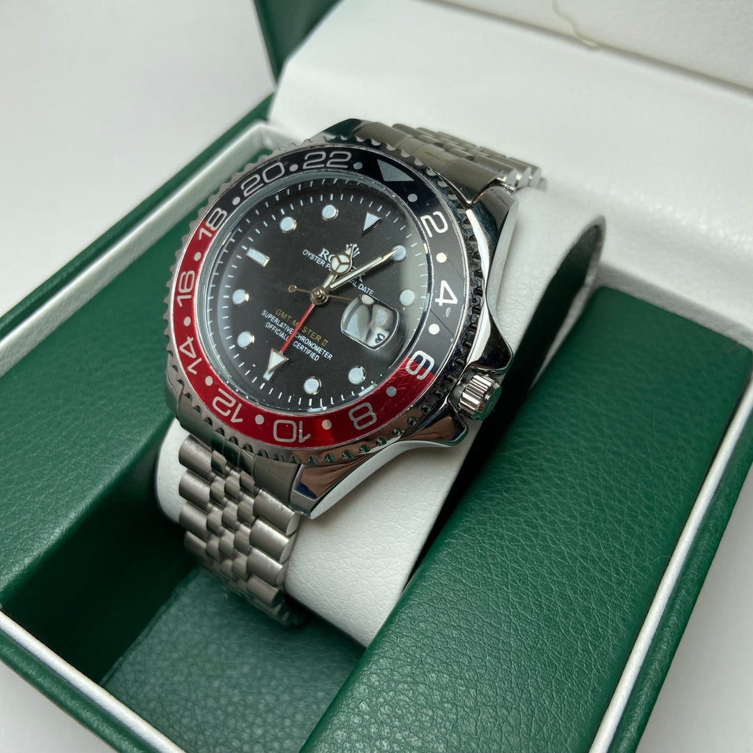 Rolex GMT MASTER II For Him - Black and Red Bezel - Giiz store