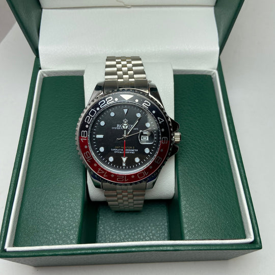 Rolex GMT MASTER II For Him - Black and Red Bezel - Giiz store