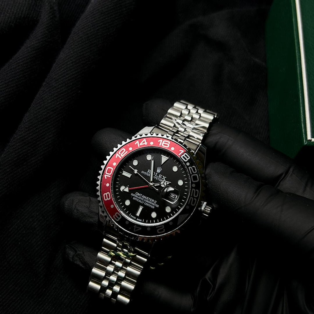 Rolex GMTMasterII Automatic Style For Him – Coke Red Black - Giiz store