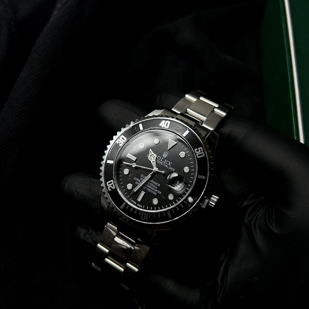Rolex Submariner Automatic Style For Him - Silver Black - Giiz store