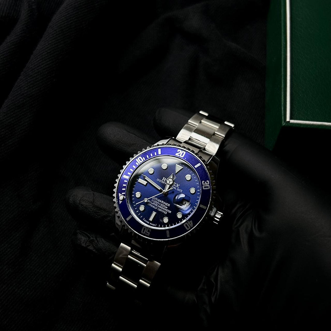 Rolex Submariner Automatic Style For Him - Silver Blue - Giiz store