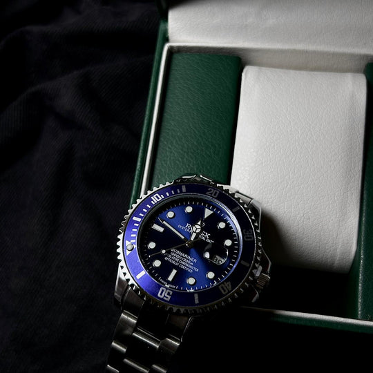 Rolex Submariner Automatic Style For Him - Silver Blue - Giiz store