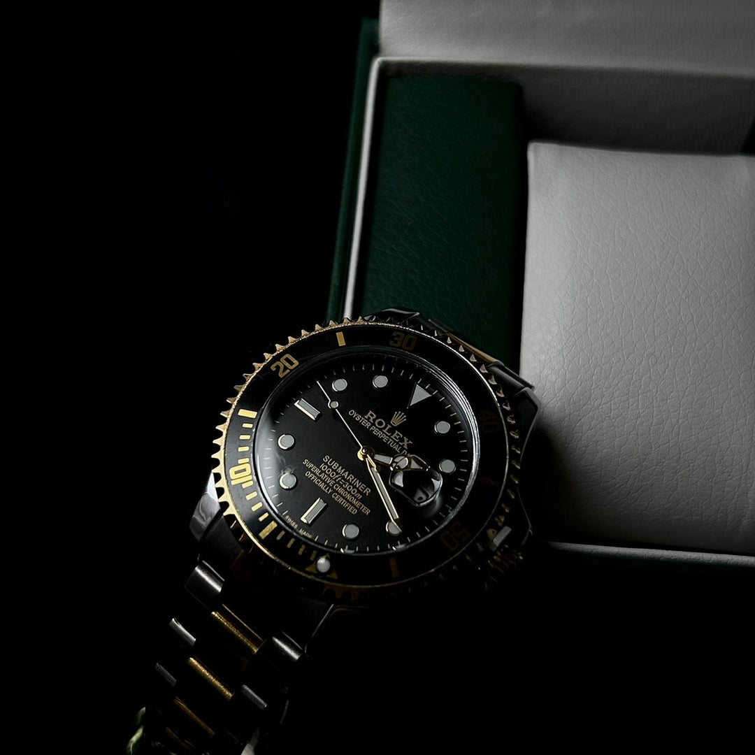 Rolex Submariner Automatic Style For Him - Two Tone Black - Giiz store