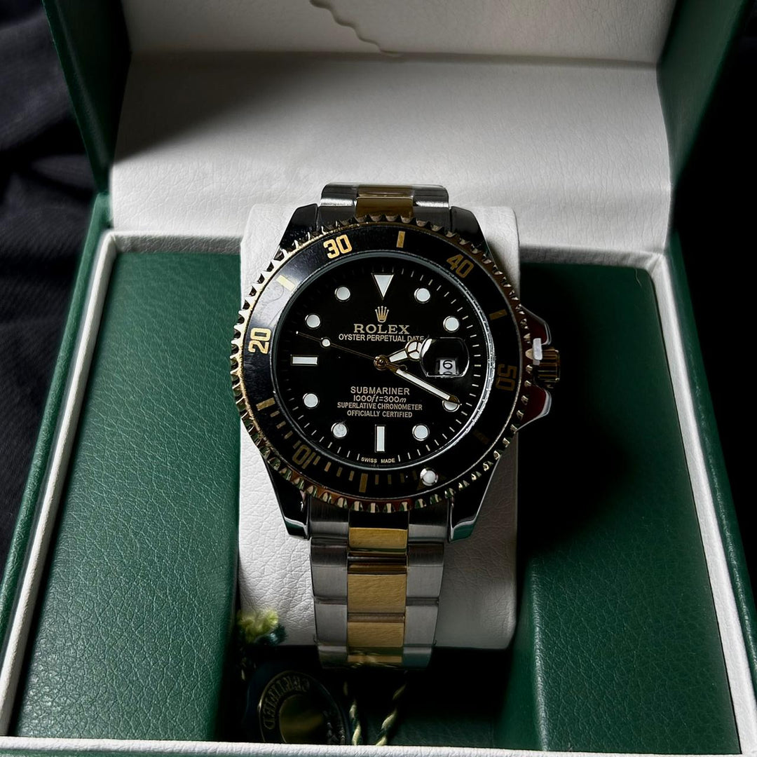 Rolex Submariner Automatic Style For Him - Two Tone Black - Giiz store