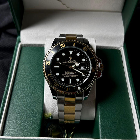 Rolex Submariner Automatic Style For Him - Two Tone Black - Giiz store