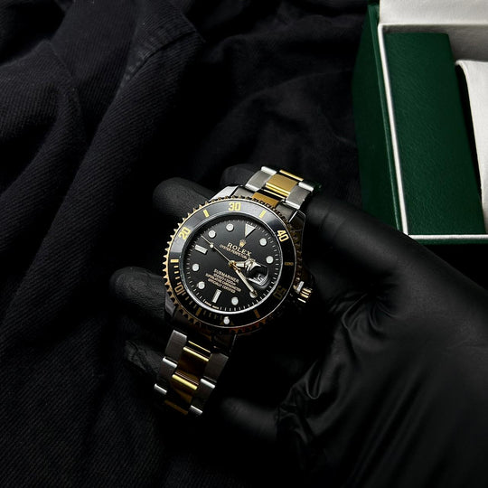 Rolex Submariner Automatic Style For Him - Two Tone Black - Giiz store