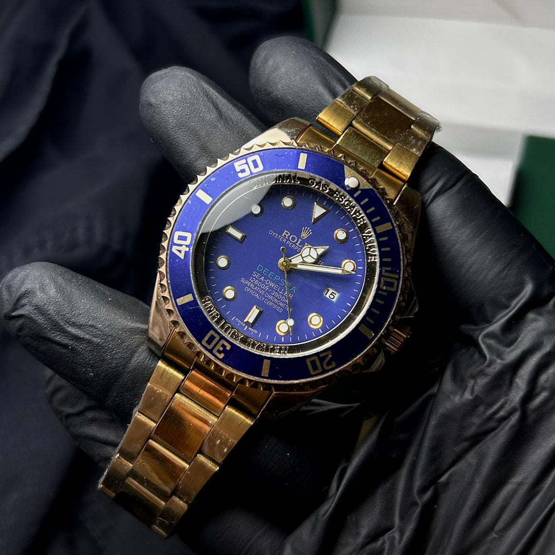Rolex Submariner For Him - Golden Blue - Giiz store