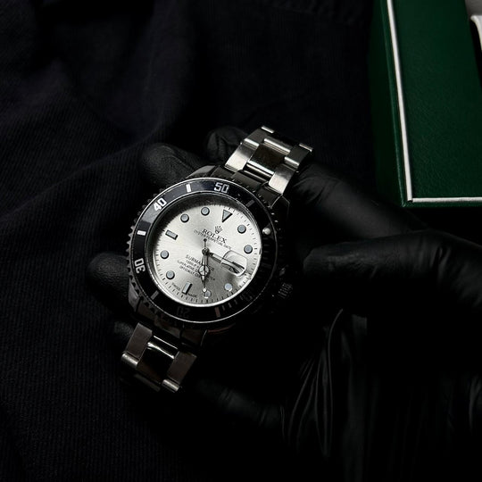 Rolex Submariner For Him - Silver With Black Bezel - Giiz store