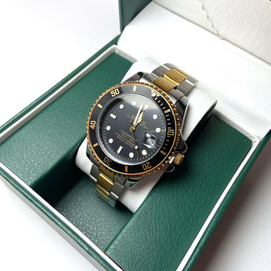 Rolex Submariner For Him - Two - Tone with Black Dial and Bezel - Giiz store