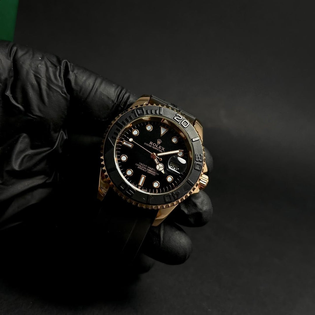 ROLEX Yacht Master – Everose Gold Black Oysterflex - Giiz store