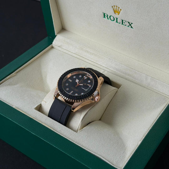 ROLEX Yacht Master – Everose Gold Black Oysterflex - Giiz store