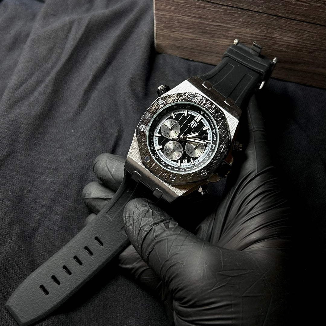 Royal Oak Offshore Chronograph Méga Tapisserie – Silver - Giiz store