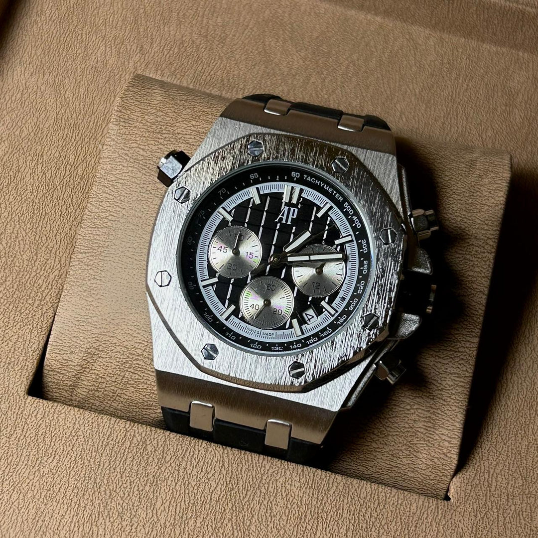 Royal Oak Offshore Chronograph Méga Tapisserie – Silver - Giiz store