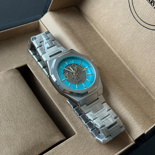 Tissot PRX Skeleton Style – Silver Tiffany Blue Dial - Giiz store