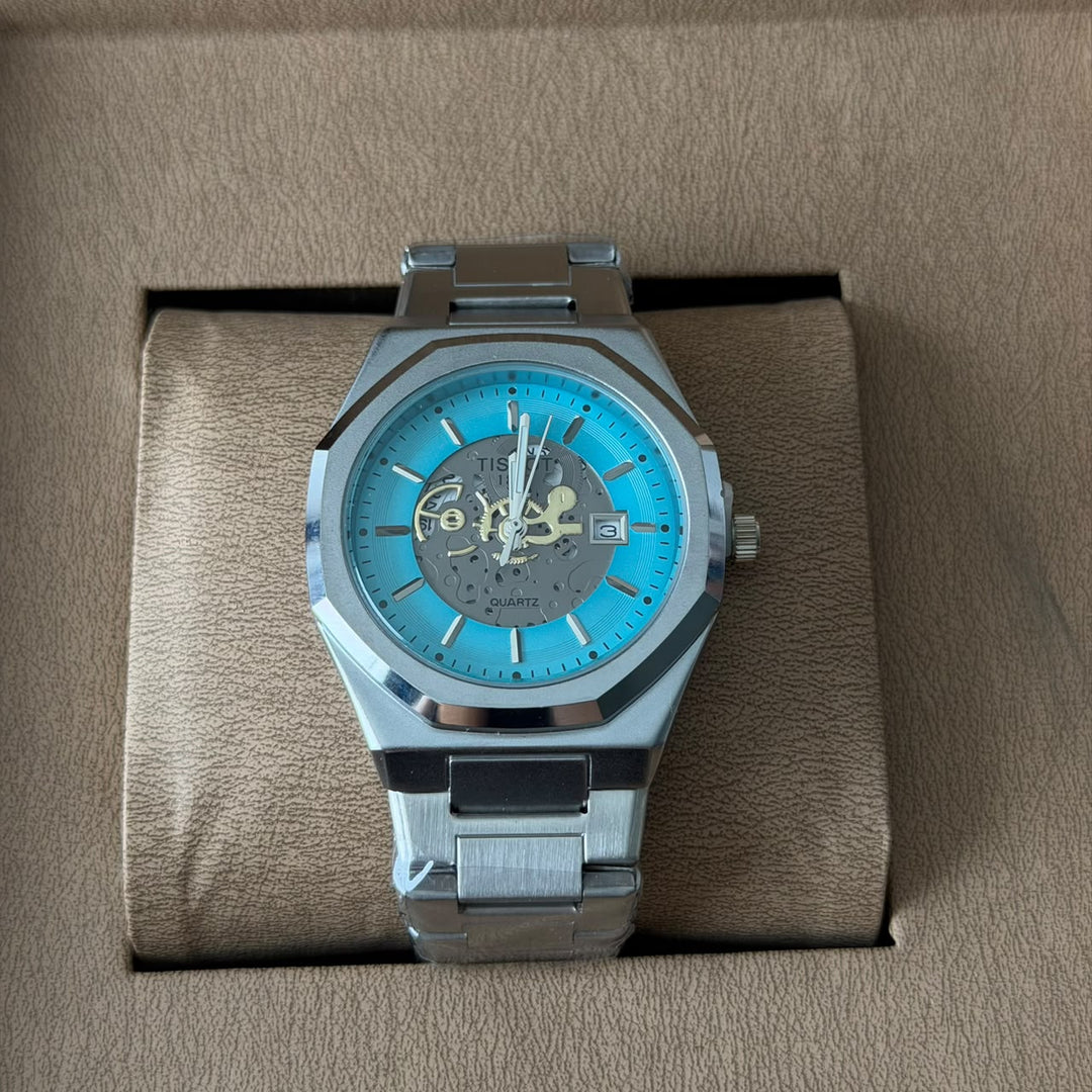 Tissot PRX Skeleton Style – Silver Tiffany Blue Dial - Giiz store
