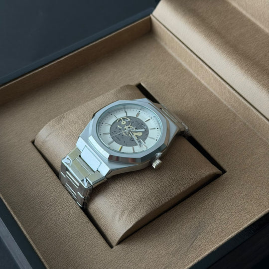 Tissot PRX Skeleton Style – Silver White Dial - Giiz store