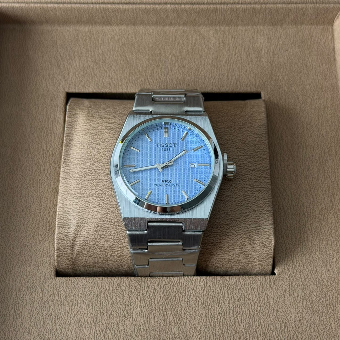 Tissot PRX Style – Silver Ice Blue Dial - Giiz store