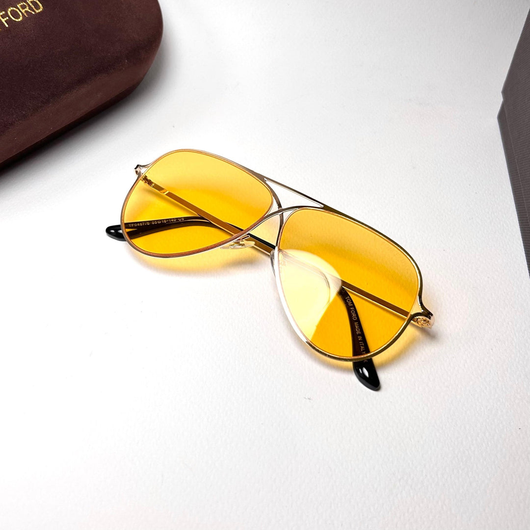 Tom Ford Aviator TF0487 - Yellow - Giiz store