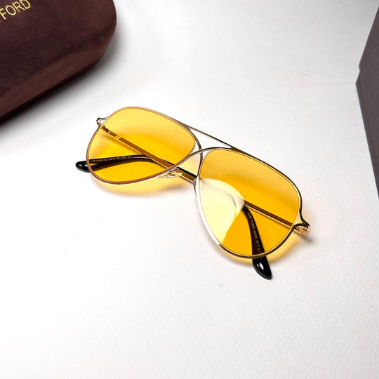 Tom Ford Aviator TF0487 - Yellow - Giiz store
