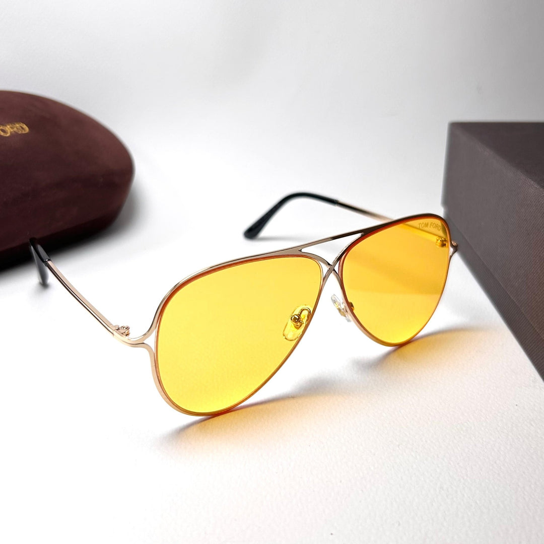 Tom Ford Aviator TF0487 - Yellow - Giiz store