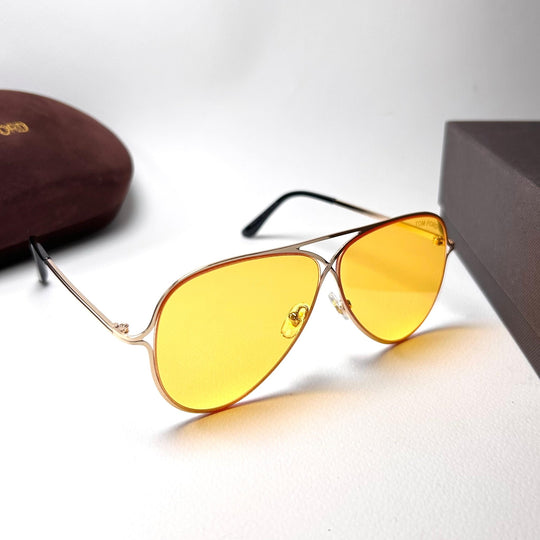 Tom Ford Aviator TF0487 - Yellow - Giiz store