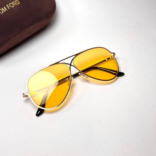 Tom Ford Aviator TF0487 - Yellow - Giiz store