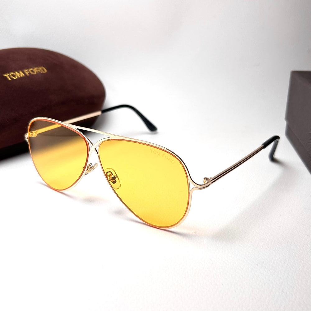 Tom Ford Aviator TF0487 - Yellow - Giiz store