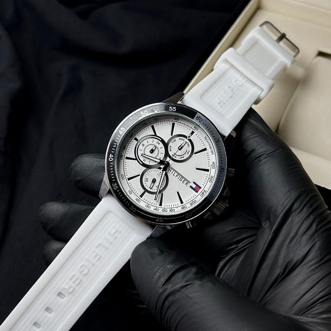 Tommy Hilfiger Velocity Chronograph - White - Giiz store